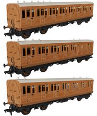 978021 48 GN ‘Evolution’ Bogie Coach Non-Corridor Carriage No.3156, No.3067 & No.3923 3-Pack