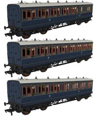 978025 48 SDJR ‘Evolution’ Bogie Coach Non-Corridor Carriage No.85, No.71 & No.15 3-Pack