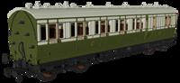 978114 ‘Evolution’ 48’ Highland Railway Green and White Brake third No.9