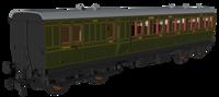 978214 'Evolution' 48' SR Olive Non-Corridor Carriage Brake Third No.2724