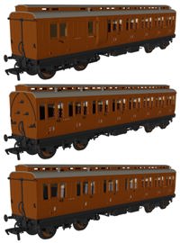 978219 Evolution' 48' LNER Non-Corridor Carriage No.51865, 52105 & 51400 Triple Pack