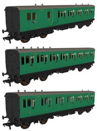 978231 Evolution' 48' BR Malachite Non-Corridor Carriage No.S8459, S7963 & S9004 Triple Pack