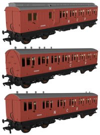 978237 Evolution' 48' NCB Non-Corridor Carriage No.9300/159, 9300/163 & 9300/151 Triple Pack