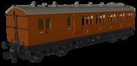 978245 Evolution' 48' Generic Brown Non-Corridor Carriage Brake Third