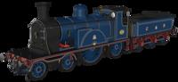 982505 Caledonian Railway Single 4-2-2 'What If' Dark Blue No.123 Steam Locomotive - DCC Sound