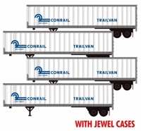98302227 45' Box Trailer, Conrail (4-Pack) 98302227 45' Box Trailer, Conrail (4-Pack)