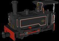986003 Sirdar Class 0-4-0 Kerr, Stuart & Co. Long-Tank Lined Black Steam Locomotive