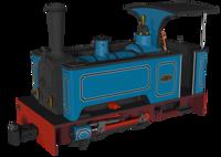 986504 Sirdar Class 0-4-0 Kerr, Stuart & Co. Long-Tank Lined Blue Steam Locomotive - DCC Fitted