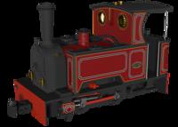 986703 Sirdar Class 0-4-0 Kerr, Stuart & Co. Short-Tank 'What If' - FR Lined Red Steam Locomotive - DCC Fitted