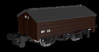 990401 Peaked Roof Van -  Plain Brown No.20
