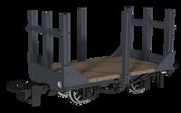 990701 Stake Wagon -  Plain Dark Grey No.41