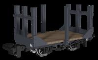 990702 Stake Wagon -  Plain Dark Grey No.44