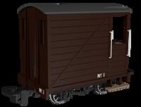 990801 Single Veranda Brake Van -  Plain Brown No.1