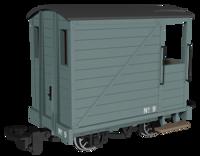 990803 Single Veranda Brake Van -  Plain Grey No.9