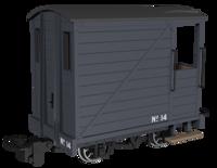 990804 Single Veranda Brake Van -  Plain Dark Grey No.14