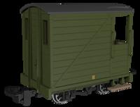 990805 Single Veranda Brake Van -  Plain Green No.11