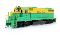 99157 GP38-2 EMD 104 of the White Pass & Yukon