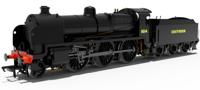 992504 SR U Class No.1614 - SR Black & Sunshine Lettering Steam Locomotive - DCC Sound