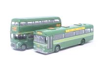 99933A RC Single Deck Coach Route 711 & Prototype RMC (CRL) Double Deck Routemaster Route 715 15A Set
