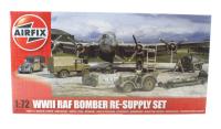A05330 WWII Bomber Re-Supply Set with bombs, ammunition, fuel, Bedford truck, Austin Tilly & other accessories