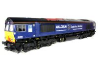 Class 66 in Malcolm Logistics DRS blue livery