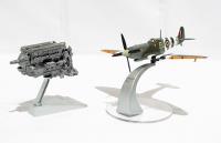 AA31921 Spitfire and Merlin Engine
