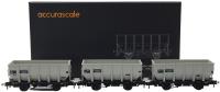 HUO 24.5t coal hoppers with pre-TOPs numbers in BR grey - Pack A - pack of three