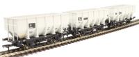 HUO 24.5t coal hoppers in BR grey - Pack F - pack of three