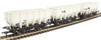HUO 24.5t coal hoppers in BR grey - Pack J - pack of three