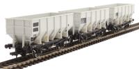 HUO 24.5t coal hoppers in BR grey with TOPs numbering - Pack U - pack of three