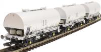 PCV cemflo powder wagons in chrome livery - Pack H - pack of three