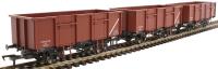 MDV 21 ton steel mineral wagons in BR bauxite with pre-TOPs numbering - Pack C - pack of three
