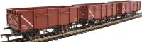 MDV 21 ton steel mineral wagons in BR bauxite with TOPs numbering - Pack E - pack of three