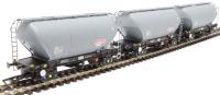 PCA bulk cement hoppers in STS dark grey - Pack C - pack of three