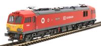 Class 92 92009 "Marco Polo" in DB Schenker red