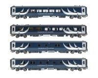 Mark 5 4 car coach pack in Caledonian Sleeper livery - Highlander pack 2 - exclusive to Accurascale
