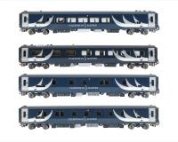 Mark 5 4 car coach pack in Caledonian Sleeper livery - Highlander pack 3 - exclusive to Accurascale