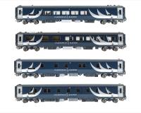 Mark 5 4 car coach pack in Caledonian Sleeper livery - Lowlander pack 3 - exclusive to Accurascale