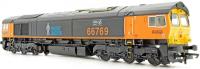 Class 66 66769 'Paul Taylor Our Inspiration' in GB Railfreight black and orange with Prostate Cancer UK branding - exclusive to Accurascale