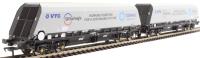 HYA 'cutdown' bogie aggregate hoppers with GB Railfreight, Tarmac and VTG logos - Pack of two