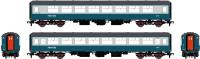 Mk2C TSO tourist second open in BR blue & grey with Intercity branding - M5565
