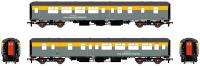 Mk2C BSO brake second open 'Staff & Tool Coach' in Civil Engineers 'Dutch' grey & yellow - 'Intercity Civil Engineer Preston' - exclusive to Accurascale