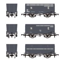 20 ton DGM 12 Coal Hopper wagons in BR grey - pack of 3