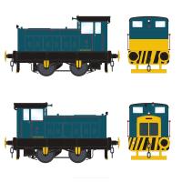 Ruston 88DS 4wDM shunter 63-000-352 in BR blue with wasp stripes (National Coal Board)