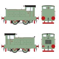 Ruston 88DS 4wDM shunter unnumbered in Bowaters Northfleet industrial pale green