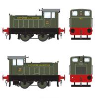 Ruston 88DS 4wDM shunter 3 in Rowntree Mackintosh lined green with red bufferbeams - Digital Sound Fitted