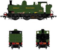 Class 57xx Pannier 0-6-0PT 5754 in GWR green with Great Western lettering - Digital Sound Fitted - Sold out on pre-order