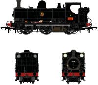 Class 57xx Pannier 0-6-0PT 7714 in BR black with early emblem - Digital Sound Fitted