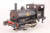 ACL004 L&Y CLass 21 'Pug' 0-4-0ST 51235 in BR black with late crest