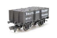 B000Brays 5 Plank open wagon - 'Brays Down Colliery' 97 - Special edition for Wessex wagons